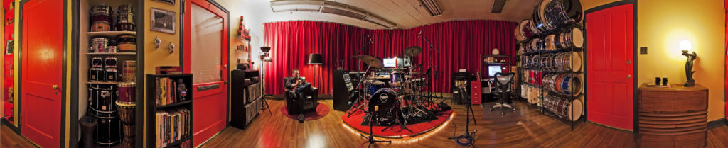 Photo montage of Triple Colossal Studios in Hoboken, NJ - home of Dylan Wissing of Indie Studio Drummer, www.indiestudiodrummer.com